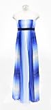 BCBGMAXAZRIA Blue Striped Maxi Dress