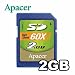 Electronics : Apacer High Speed 60X 2GB Secure Digital (SD) Memory Card