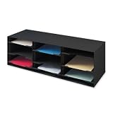 31XfDQt33CL. SL160  Buddy Products 1112 4 Stackable 12 section recycled steel sorting rack, 9 adjustable shelves, black