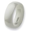 White Ceramic Ring (8.0 mm) - Sizes 5-9