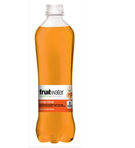 Glaceau Fruit Water Orange Mango 16.9 Ounce Bottles, Pack of 12