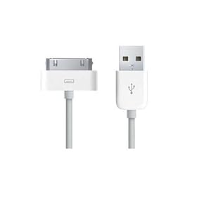 Jazooli USB Charge & Sync Dock Connector Data Cable For All Apple iPods/iPhones/iPads - White
