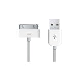 Jazooli USB Charge & Sync Dock Connector Data Cable For All iPods/iPhones/iPads - White