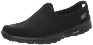 Skechers Women's Go Walk 2 Fashion Sneaker,Black,8 M US