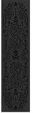 TRUE GRIT Skateboard Deck Griptape Sheet BLACK BANDANA