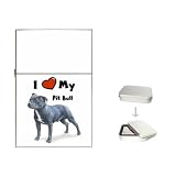 I Love My Pit Bull Flip Top Lighter
