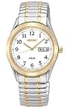 Seiko Expansion Bracelet White Dial Men's Watch #SNE062