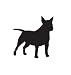 Terrier Dog Pet Miniature Bull Terrier Car Truck Vehicle Bumper Helmet Decal Sticker Wall Art Laptop Design Skin Stickers
