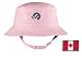 Embroidered Infant Bucket Cap with the image of: canada flag