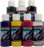 TRANSPARENT 6 CREATEX AIRBRUSH PAINT COLORS SET