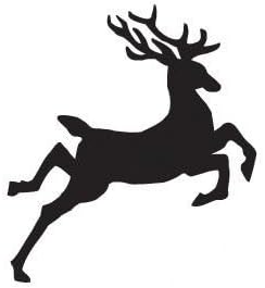Mounted Rubber Jumping Reindeer Stamp [Set of 3]
