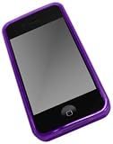 GreyMobiles Purple Gel Case For Apple iPhone 4 4G HD WITH SCREEN PROTECTOR