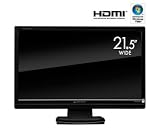 グリーンハウス 21.5型ワイド液晶ディスプレイ グレア HDMI ブラック GH-JEJ223SH-LBの画像