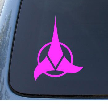  KLINGON - Star Trek - Car, Truck, Notebook, Vinyl Decal Sticker #1130 | Vinyl Color: Pink
