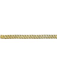 12mm 14k Fancy Hand Made Link Bracelet 9"