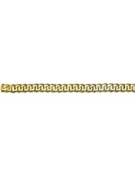 12mm 14k Fancy Hand Made Link Bracelet 8"