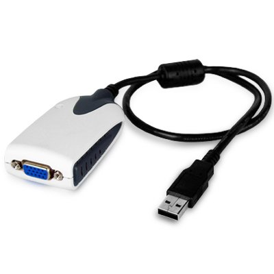 USB 2.0 to VGA Adaptor Cable for Extra Monitor Screen
