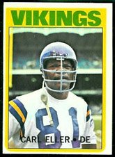 1972 Topps Regular (Football) Card# 20 Carl Eller of the Minnesota Vikings Ex Condition