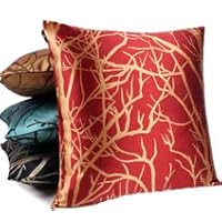 Decorative Modern Firebrick Red Throw Pillow Cover