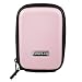 Pink with Black trim Hard Case Camera Case for Panasonic Lumix DMC-FP1 DMC-FP2 DMC-FP3 DMC-FX65 and many more...