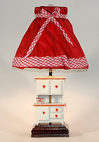Unique Vintage Dollhouse Kitchen Cabinet Table 