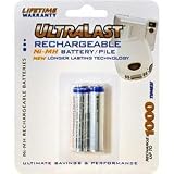 Ultralast Rechargeable NiMH Batteries - AAA, 2 Pack, 850mAh