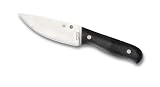 SPYDERCO Serrata G-10 Plain Edge Knife, Black