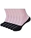 ADFOLF Women's 6 Pair Low-Cut No Show Cotton Socks Hidden Loafer Liner Anti Slip