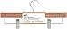 Honey-Can-Do HNG-01535 Skirt/Pant Hanger with Clips, Cedar, 4-Pack