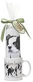 ~~ Boston Terrier Puppy Dog Breed Gift Set ~~ Includes 11 ounce COFFEE MUG and matching Tea Towel