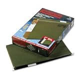 Pendaflex 4153X1 Hanging Box Bottom Folder w/Infopocket, Standard Green, Legal, 1 Cap., 25/box