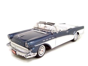 1957 Buick Roadmaster Diecast Model Blue 1:18 Die Cast Car by Motormax