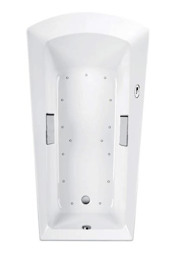 ABA964R#01LCP Drop In AirPool Bath Tub with Right Keypad Left Blower Led Light and Grab Bars from the Soiree Series