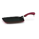Paula Deen 11 Inch Porcelain Square Griddle, Red