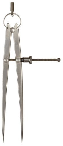 Starrett 83B-8 "Yankee" Spring-Type Divider With Flat Legs And Quick-Spring Nut, 8" Size