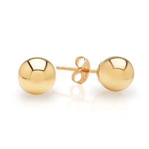 Duragold 14k Yellow Gold 6mm Ball Studs