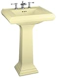 Kohler K-2238-4-Y2 Memoirs pedestal lavatory with 4 centers, Sunlight