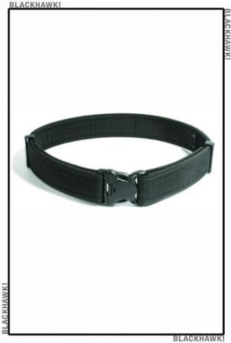 BLACKHAWK! Black Reinforced Web Duty Belt - Large