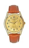 Casio Men's Leather Strap watch #MTP-1094Q-9B B000VGZ6QQ