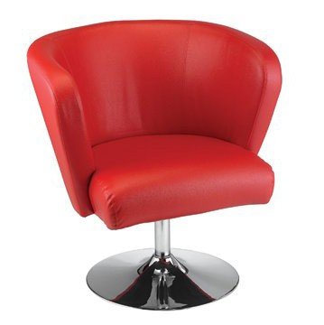 Swivel Chair - Enterprise Series Red Faux Leather