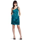 A. Byer Juniors Shakira One Shoulder Pleated Bodice Dress