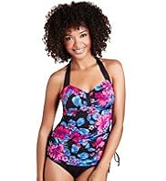 Tummy Control V-Neck Floral Print Swimsuit