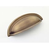 Pull - Traditional cup pull in Weathered Bronze