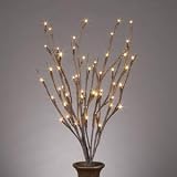 Gerson 36852 20-Inch Battery Operated Brown Lighted Branch with Timer