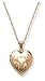14k Gold Filled Engraved Heart Locket, 18"