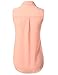 J.TOMSON Womens Sleeveless Button Down Blouse