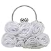 Coloriffics Handbags Satin Handbag with Rosettes