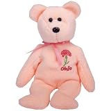 Review TY  / TY Ohio Scarlet Carnation the Bear Beanie Baby