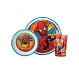 from ZAK Zak Spiderman Dinnerware Gift Set,3 Piece