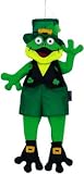 Leprechaun Irish Frog Windsport Windsock - Flag Hanging Garden Decorative Scuplture Decor 33 Inches By Ganz